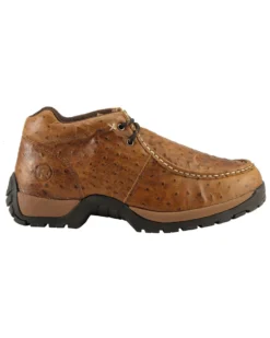 Roper Men's Ostrich Print Rugged Sole Shoes -Men's Western Denim Store 038825 41 RT