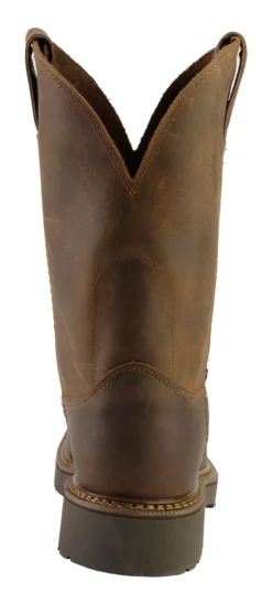 Justin Men's J-Max Balusters Electrical Hazard Pull-On Work Boots - Soft Toe -Men's Western Denim Store 050F07 47 BK