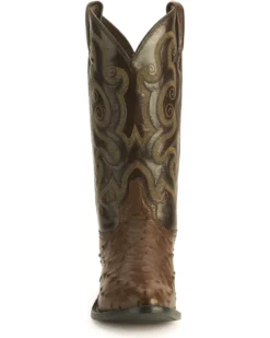 Tony Lama Men's Full Quill Ostrich Western Boots - Medium Toe