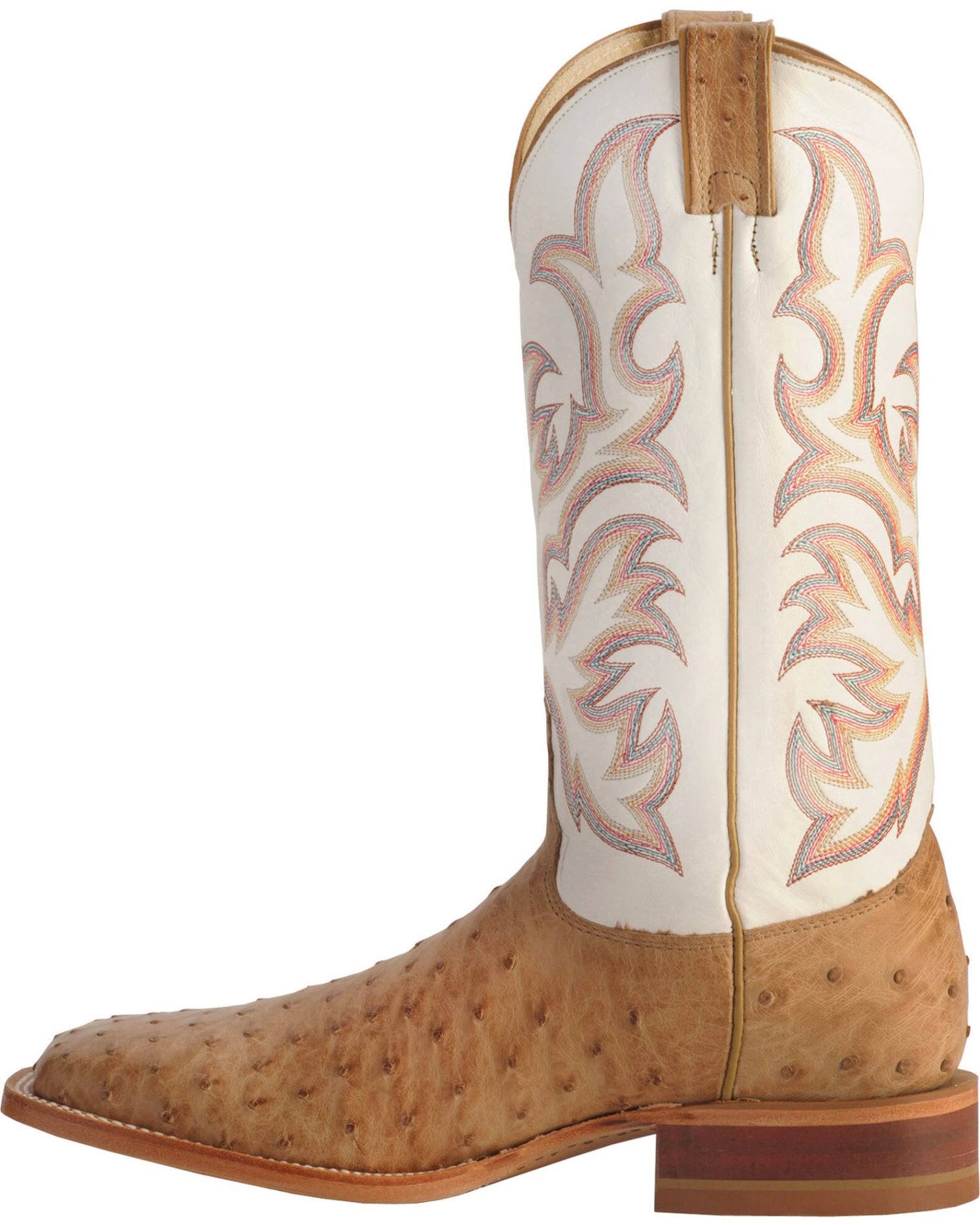 Justin Men's AQHA Full Quill Ostrich Western Boots - Broad Square Toe 5 Justin Men's AQHA Full Quill Ostrich Western Boots - Broad Square Toe - Image 5