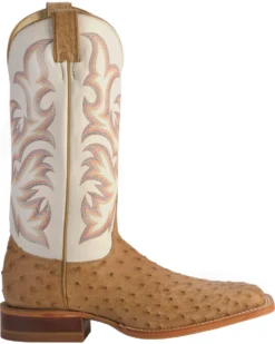 Justin Men's AQHA Full Quill Ostrich Western Boots - Broad Square Toe 14 Justin Men's AQHA Full Quill Ostrich Western Boots - Broad Square Toe -Men's Western Denim Store 066710 22 RT