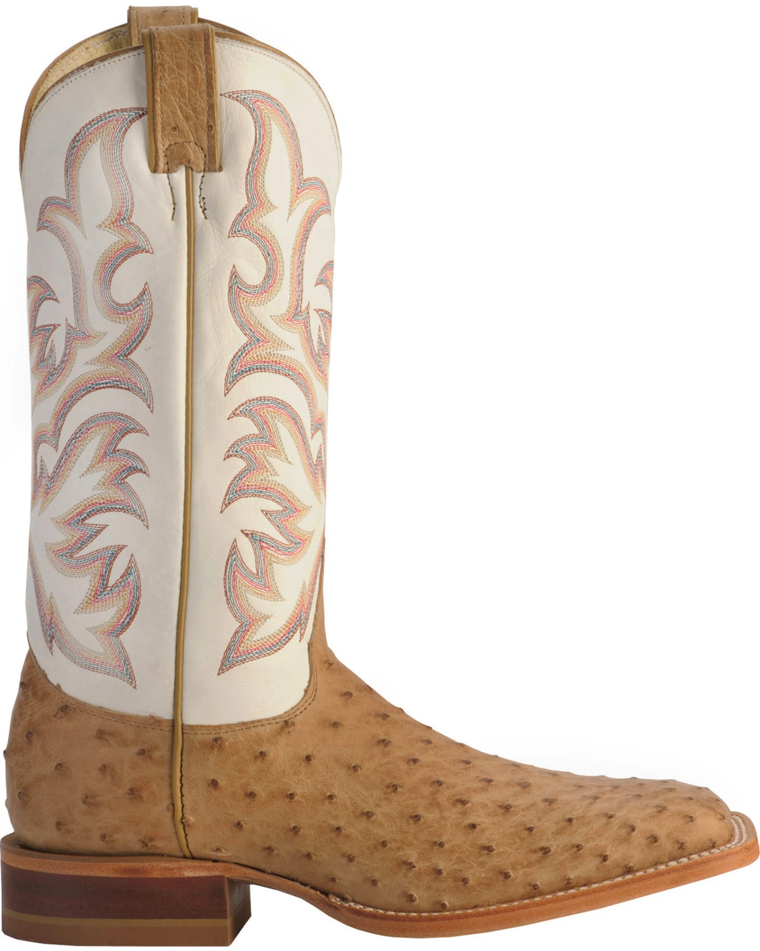 Justin Men's AQHA Full Quill Ostrich Western Boots - Broad Square Toe 7 Justin Men's AQHA Full Quill Ostrich Western Boots - Broad Square Toe - Image 7