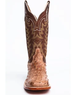 Tony Lama Men's San Saba Vintage Full Quill Ostrich Western Boots - Broad Square Toe 18 Tony Lama Men's San Saba Vintage Full Quill Ostrich Western Boots - Broad Square Toe -Men's Western Denim Store 066814 7012 P4