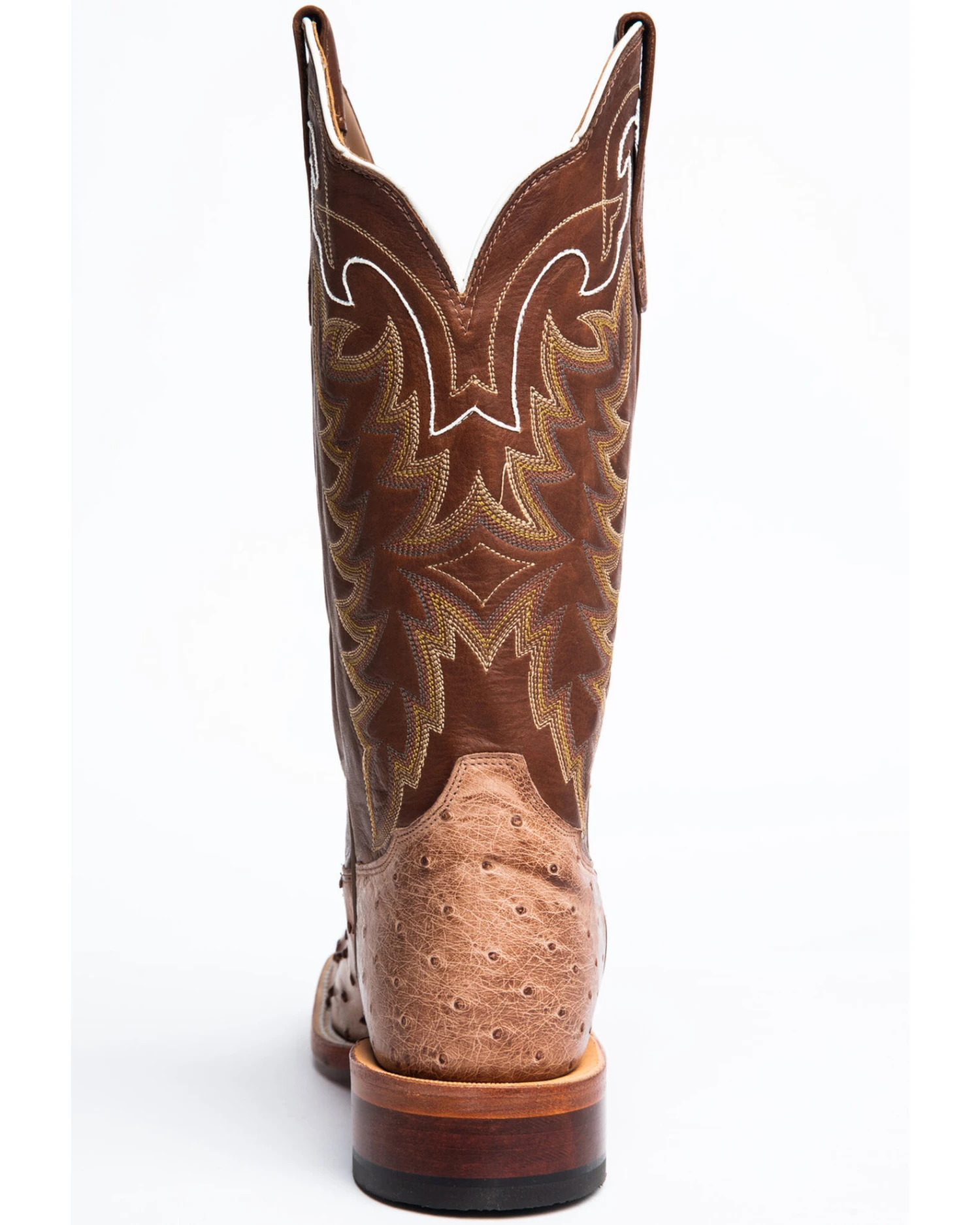 Tony Lama Men's San Saba Vintage Full Quill Ostrich Western Boots - Broad Square Toe 7 Tony Lama Men's San Saba Vintage Full Quill Ostrich Western Boots - Broad Square Toe - Image 7