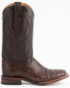 Ferrini Men's Caiman Belly Western Boots - Broad Square Toe -Men's Western Denim Store 066823 47 P2