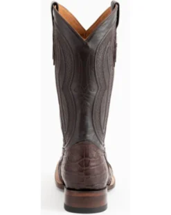 Ferrini Men's Caiman Belly Western Boots - Broad Square Toe -Men's Western Denim Store 066823 47 P5