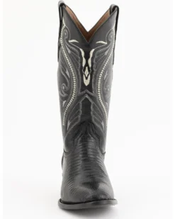 Ferrini Men's Black Teju Lizard Western Boots - Medium Toe -Men's Western Denim Store 066838 89 P4