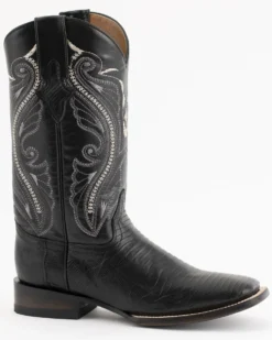 Ferrini Men's Lizard Western Boots - Square Toe -Men's Western Denim Store 066A44 89 P1