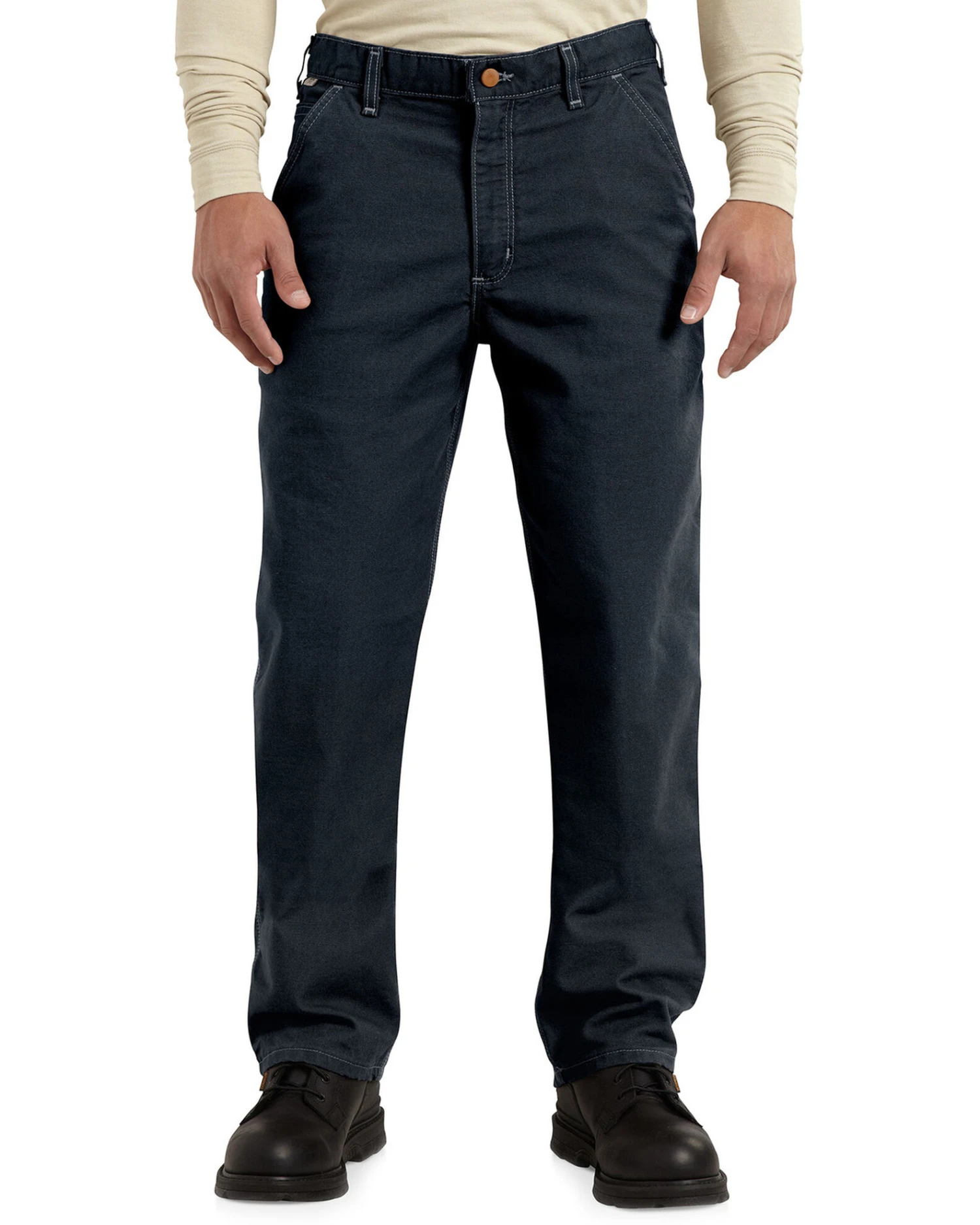 Carhartt Men's FR Washed Duck Work Pants 2 Carhartt Men's FR Washed Duck Work Pants - Image 2