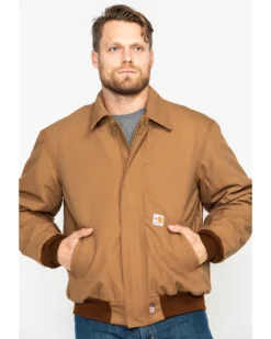 Carhartt Men's FR Duck Bomber Jacket 16 Carhartt Men's FR Duck Bomber Jacket -Men's Western Denim Store 086N31 JH P1