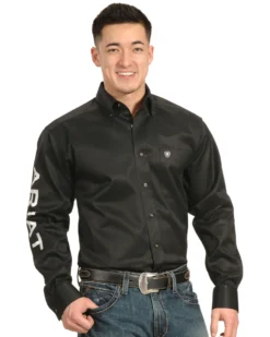 Ariat Men's Long Sleeve Logo Long Sleeve Western Shirt