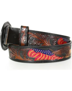 Tony Lama Men's American Heritage Eagle Belt -Men's Western Denim Store 1000007712 200 D1