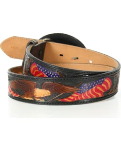 Tony Lama Men's American Heritage Eagle Belt -Men's Western Denim Store 1000007712 200 P2