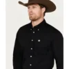 Cinch Men's Solid Long Sleeve Button Down Western Shirt