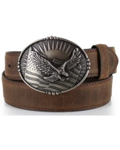 Cody James Men's Patriotic Eagle Leather Belt -Men's Western Denim Store 1202H8 41 P1