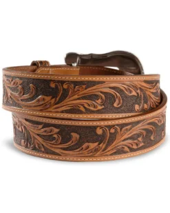 Tony Lama Men's Western Ride Leather Belt - Reg & Big