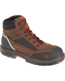 Wolverine Men's Overman Waterproof Carbonmax 6" Work Boots - Round Toe -Men's Western Denim Store 2000126442 933 P1