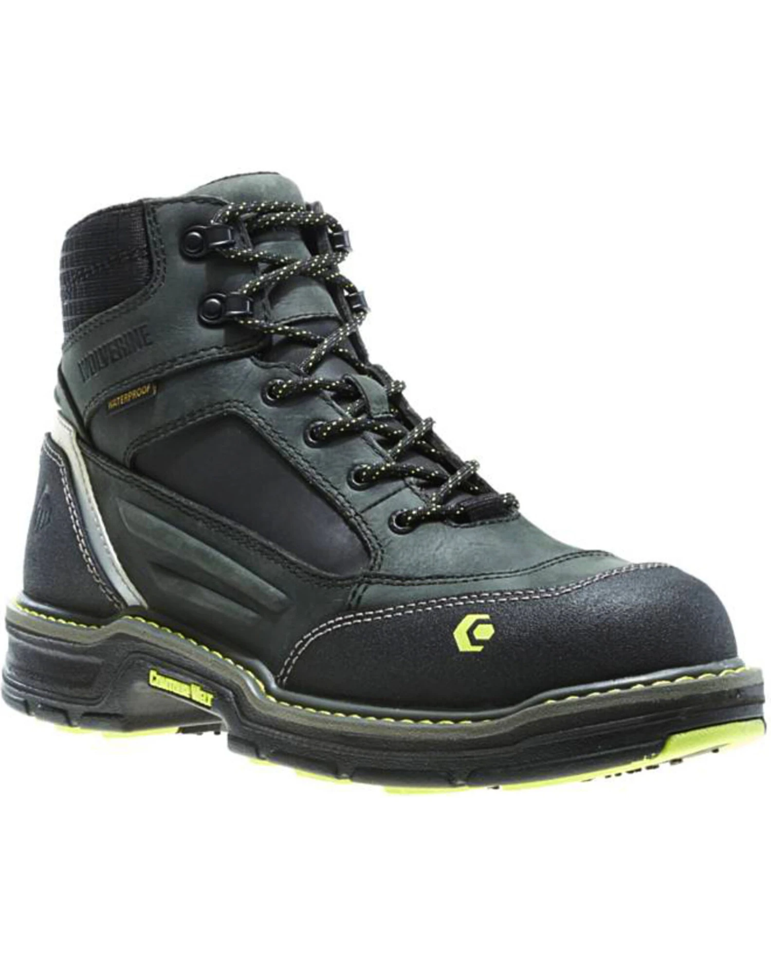 Wolverine Men's Overman 6" Lace-Up WP Work Boots - Composite Toe 6 Wolverine Men's Overman 6" Lace-Up WP Work Boots - Composite Toe - Image 6