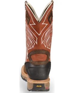 Justin Men's Roughneck EH Waterproof Work Boots - Steel Toe -Men's Western Denim Store 2000209602 200 BK