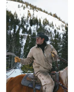 Carhartt Men's Rugged Flex Rigby Long Sleeve Snap Work Shirt Jacket -Men's Western Denim Store 2000211355 250 P1