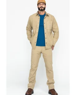 Carhartt Men's Rugged Flex Rigby Long Sleeve Snap Work Shirt Jacket