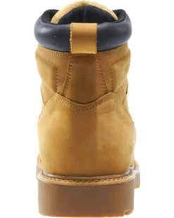 Wolverine Men's Floorhand Waterproof 6" Work Boots - Round Toe -Men's Western Denim Store 2000214976 285 BK