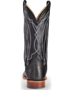 Tony Lama Men's Flat Cow Foot Western Boots - Square Toe -Men's Western Denim Store 2000215394 001 BK