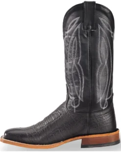 Tony Lama Men's Flat Cow Foot Western Boots - Square Toe -Men's Western Denim Store 2000215394 001 LT