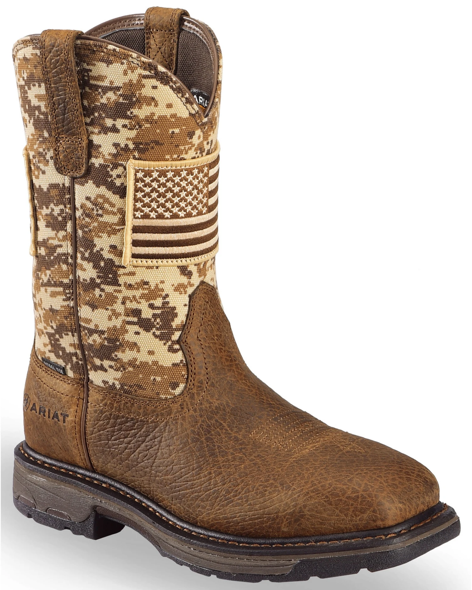 Ariat Men's Workhog Patriot Western Boots - Steel Toe 7 Ariat Men's Workhog Patriot Western Boots - Steel Toe - Image 7