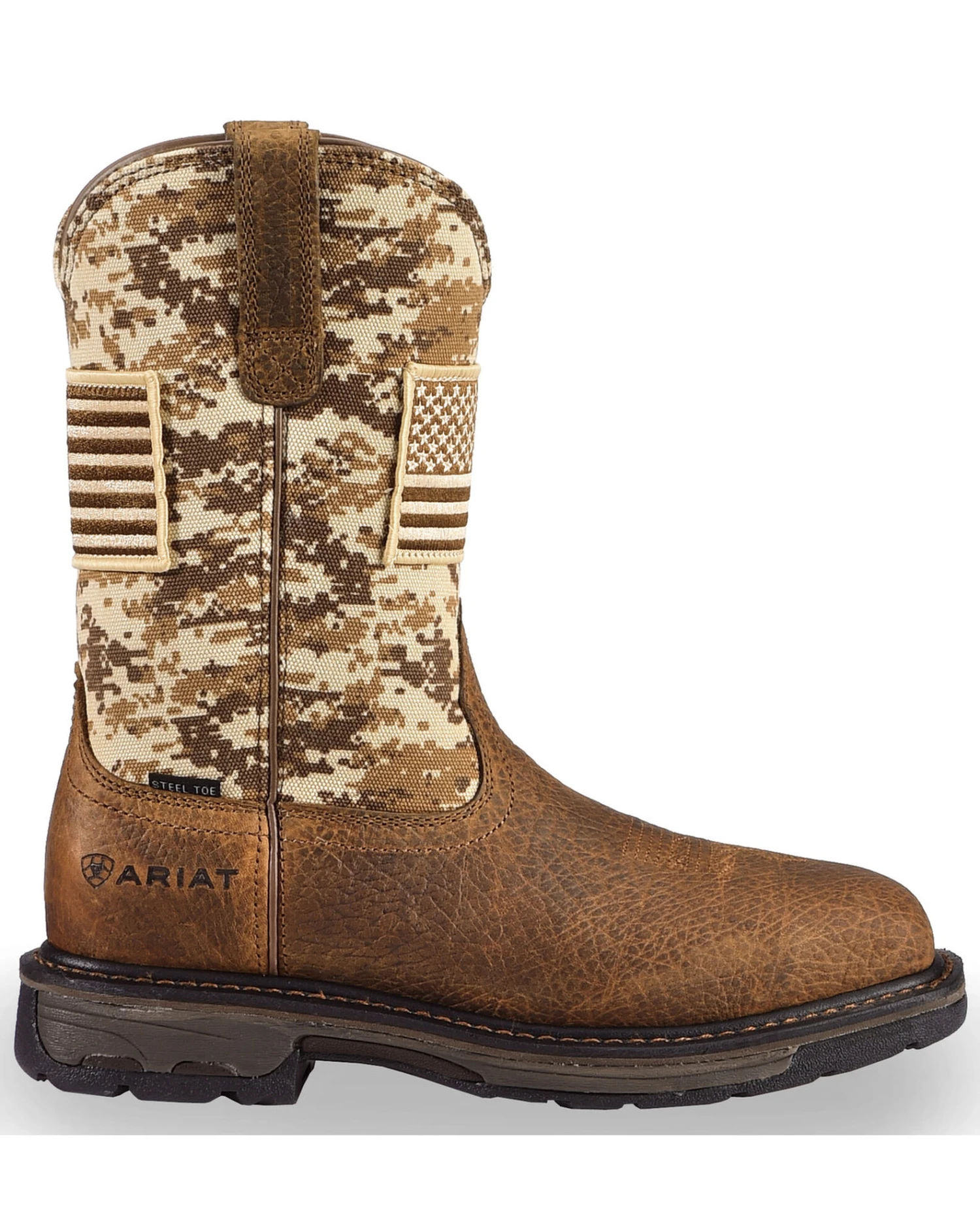 Ariat Men's Workhog Patriot Western Boots - Steel Toe 4 Ariat Men's Workhog Patriot Western Boots - Steel Toe - Image 4