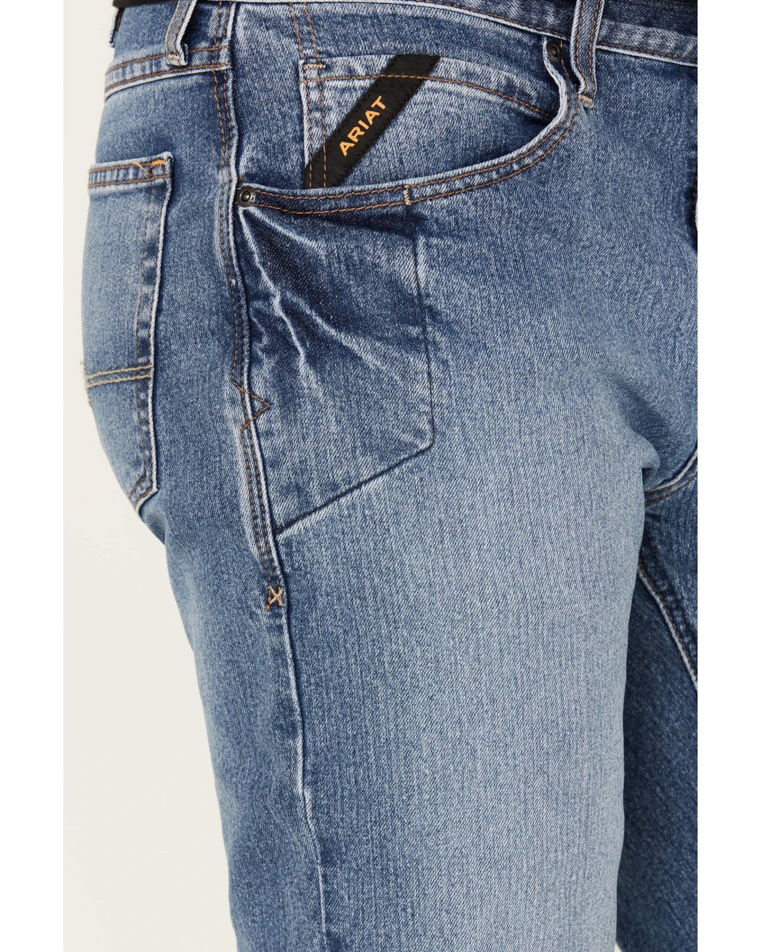 Ariat Men's Rebar M4 DuraStretch Haze Low Rise Bootcut Work Jeans 2 Ariat Men's Rebar M4 DuraStretch Haze Low Rise Bootcut Work Jeans - Image 2