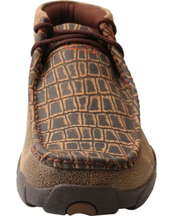 Twisted X Men's Caiman Print Driving Mocs - Moc Toe -Men's Western Denim Store 2000240922 200 FT