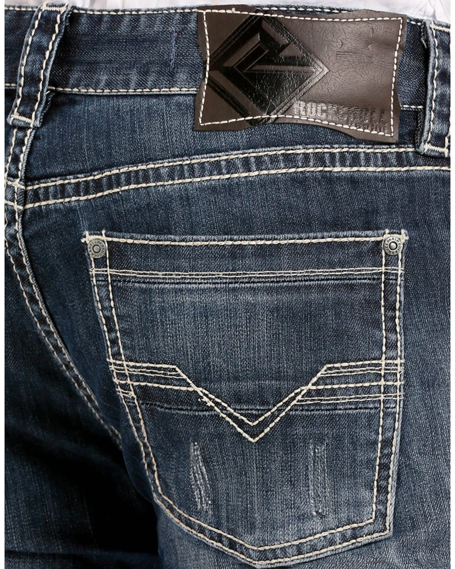 Rock & Roll Denim Men's Reflex Pistol Straight Leg Jeans 1 Rock & Roll Denim Men's Reflex Pistol Straight Leg Jeans