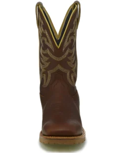 Justin Men's Marshal Whiskey Western Work Boots - Square Toe -Men's Western Denim Store 2000242547 235 P4