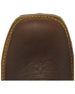 Justin Men's Marshal Whiskey Western Work Boots - Square Toe -Men's Western Denim Store 2000242547 235 P5