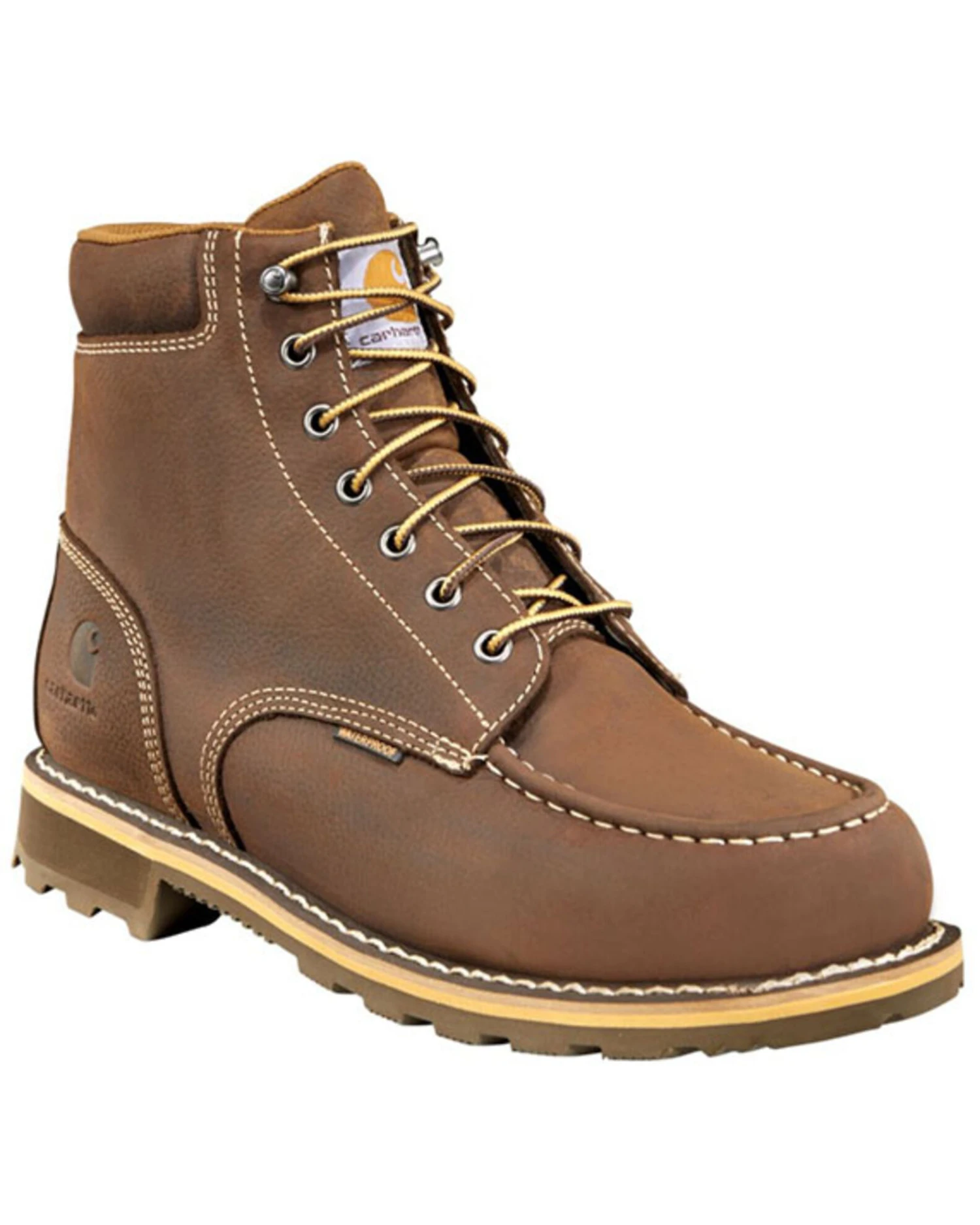 Carhartt Men's 6" Waterproof Lug Work Boots - Moc Toe 2 Carhartt Men's 6" Waterproof Lug Work Boots - Moc Toe - Image 2