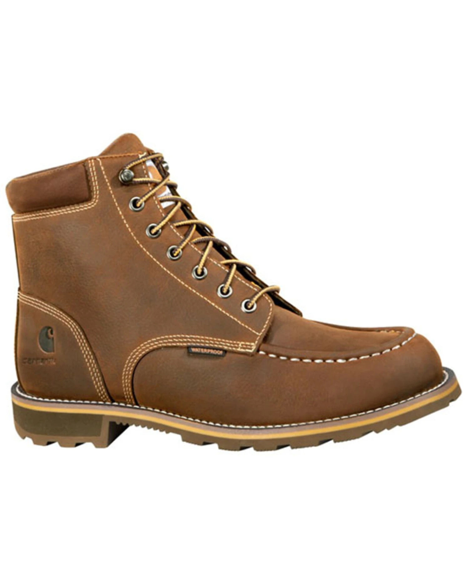Carhartt Men's 6" Waterproof Lug Work Boots - Moc Toe 3 Carhartt Men's 6" Waterproof Lug Work Boots - Moc Toe - Image 3