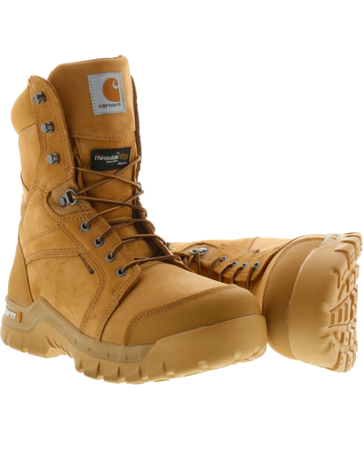 Carhartt Men's 8" Waterproof Insulated Rugged Flex Work Boots - Round Toe 4 Carhartt Men's 8" Waterproof Insulated Rugged Flex Work Boots - Round Toe - Image 4