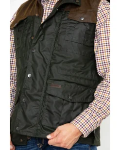 Outback Trading Co. Men's Brant Oil Dual Entry Vest -Men's Western Denim Store 2000244794 341 P4