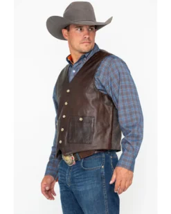 Outback Trading Co. Men's Wynard Button Pocket Vest -Men's Western Denim Store 2000244795 200 P5
