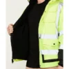Hawx Men's 3-In-1 Bomber Hi-Vis Reflective Work Jacket