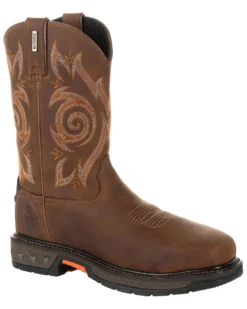 Georgia Boot Men's Carbo-Tec LT Waterproof Western Work Boots - Steel Toe -Men's Western Denim Store 2000257331 200 P1