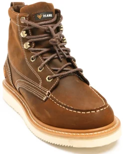 Hawx Men's 6" Grade Work Boots - Moc Toe -Men's Western Denim Store 2000259079 230 P1