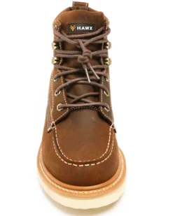 Hawx Men's 6" Grade Work Boots - Moc Toe -Men's Western Denim Store 2000259079 230 P2