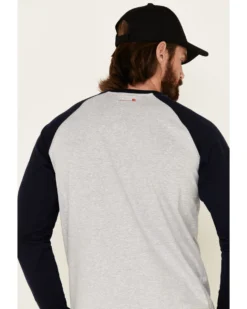 Ariat Men's FR Baseball Logo Crew Work Tee -Men's Western Denim Store 2000269294 410 P5