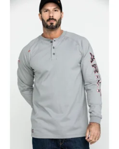 Ariat Men's FR Liberty Logo Long Sleeve Work Shirt - Big 11 Ariat Men's FR Liberty Logo Long Sleeve Work Shirt - Big -Men's Western Denim Store 2000281710 040 P1