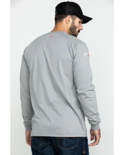 Ariat Men's FR Liberty Logo Long Sleeve Work Shirt - Big 9 Ariat Men's FR Liberty Logo Long Sleeve Work Shirt - Big -Men's Western Denim Store 2000281710 040 P2