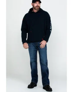 Ariat Men's FR Primo Fleece Logo Hooded Work Sweatshirt -Men's Western Denim Store 2000281955 410 P6