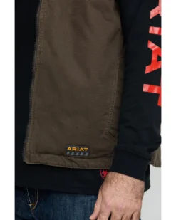 Ariat Men's Loden Rebar Washed Dura Canvas Insulated Work Vest - Big & Tall 8 Ariat Men's Loden Rebar Washed Dura Canvas Insulated Work Vest - Big & Tall -Men's Western Denim Store 2000282137 342 P4