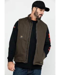 Ariat Men's Loden Rebar Washed Dura Canvas Insulated Work Vest - Big & Tall 9 Ariat Men's Loden Rebar Washed Dura Canvas Insulated Work Vest - Big & Tall -Men's Western Denim Store 2000282137 342 P5